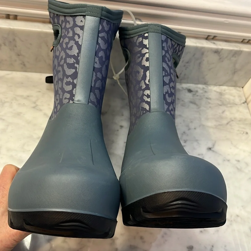 Bogs Neo Classic Metallic Leopard Snow Boot Youth 6 NEW